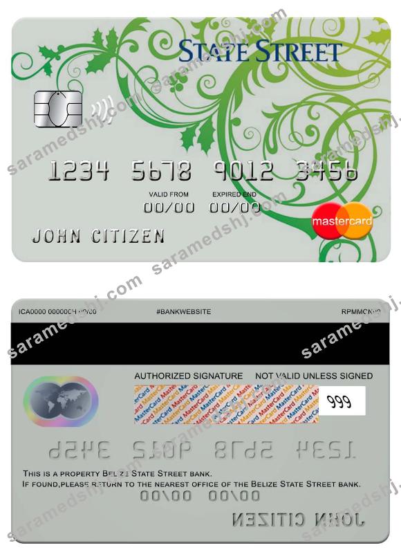 Belize State strret bank mastercard